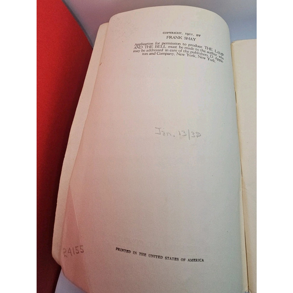 The Lamp And The Bell By Edna St. Vincent Millay 1921 Antique PlayBook - Picture 7 of 10